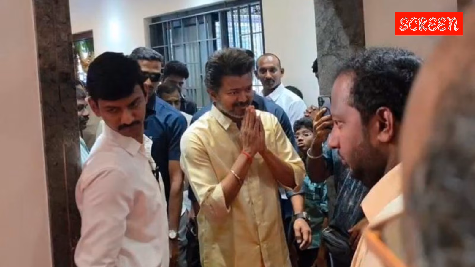 CM Vijay swaps signature suit for traditional veshti at manager’s housewarming