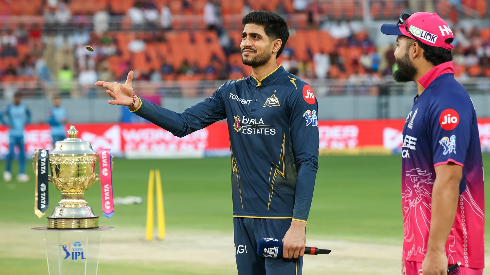 Toss drama in IPL Qualifier 2 as referee fails to hear Riyan Parag