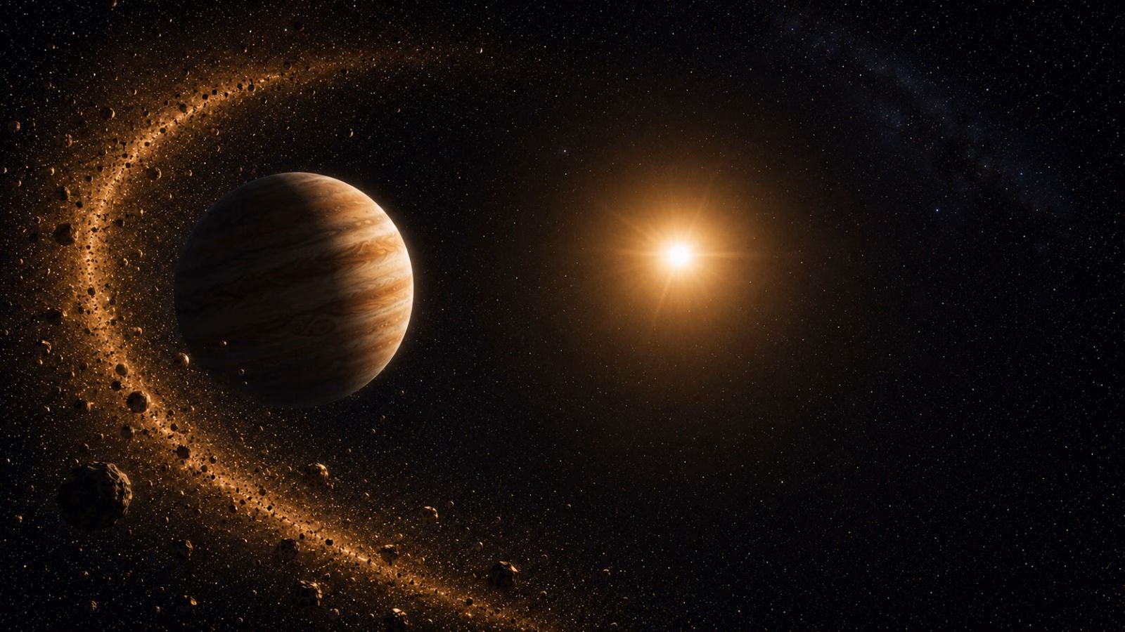 Ring of dust beyond Jupiter may have birthed generations of space rocks, says study