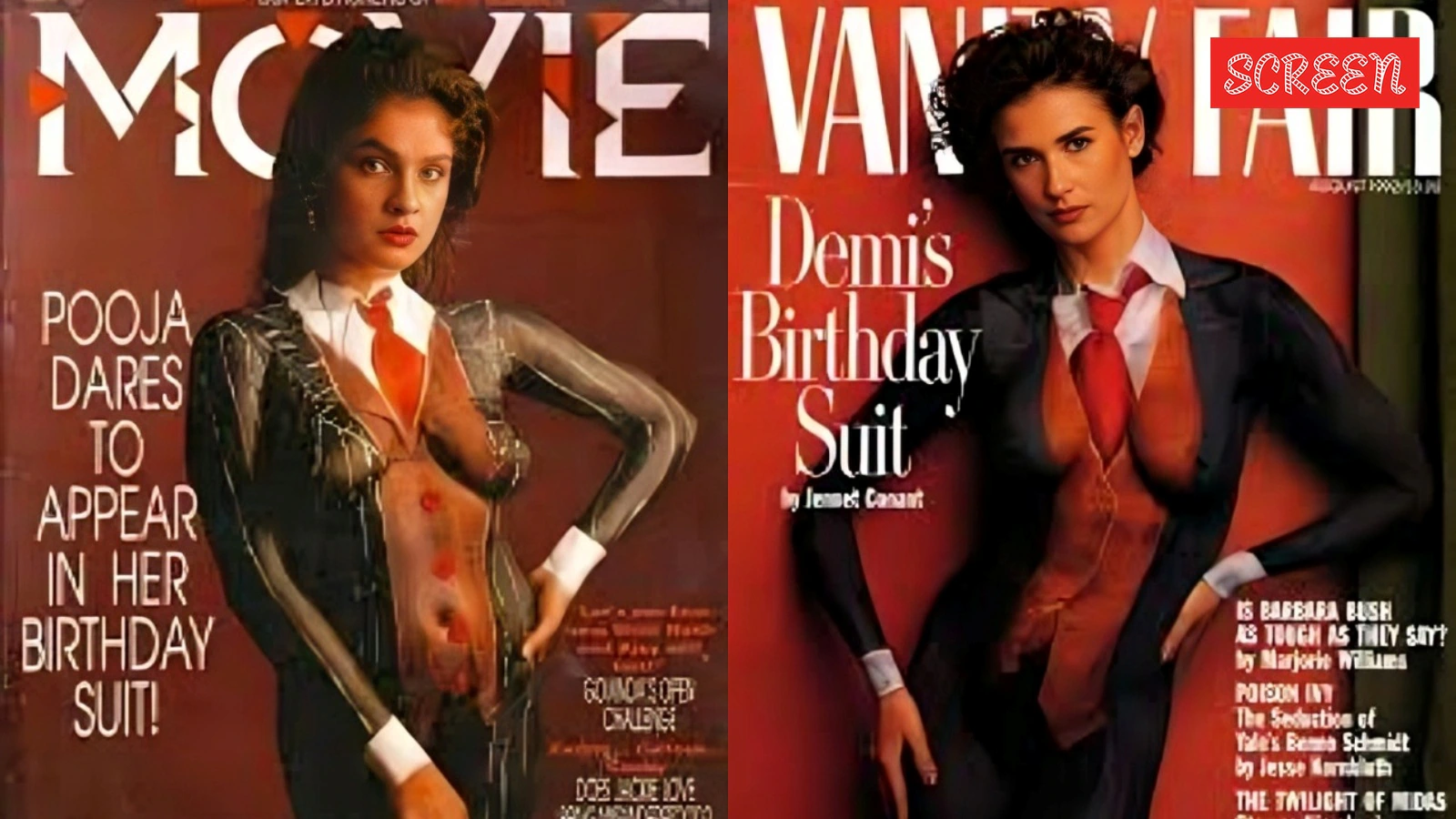 ‘I wasn’t naked’: Pooja Bhatt on her iconic Demi Moore-inspired body paint magazine cover