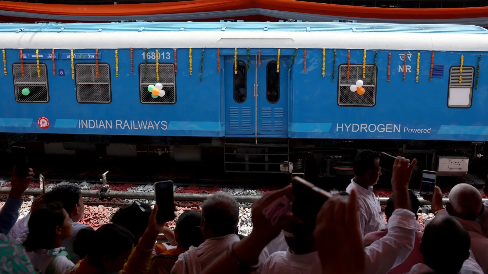 PM Modi flags off India’s first hydrogen train: 2-hour  Jind-Sonipat travel, 14 halts and zero emission