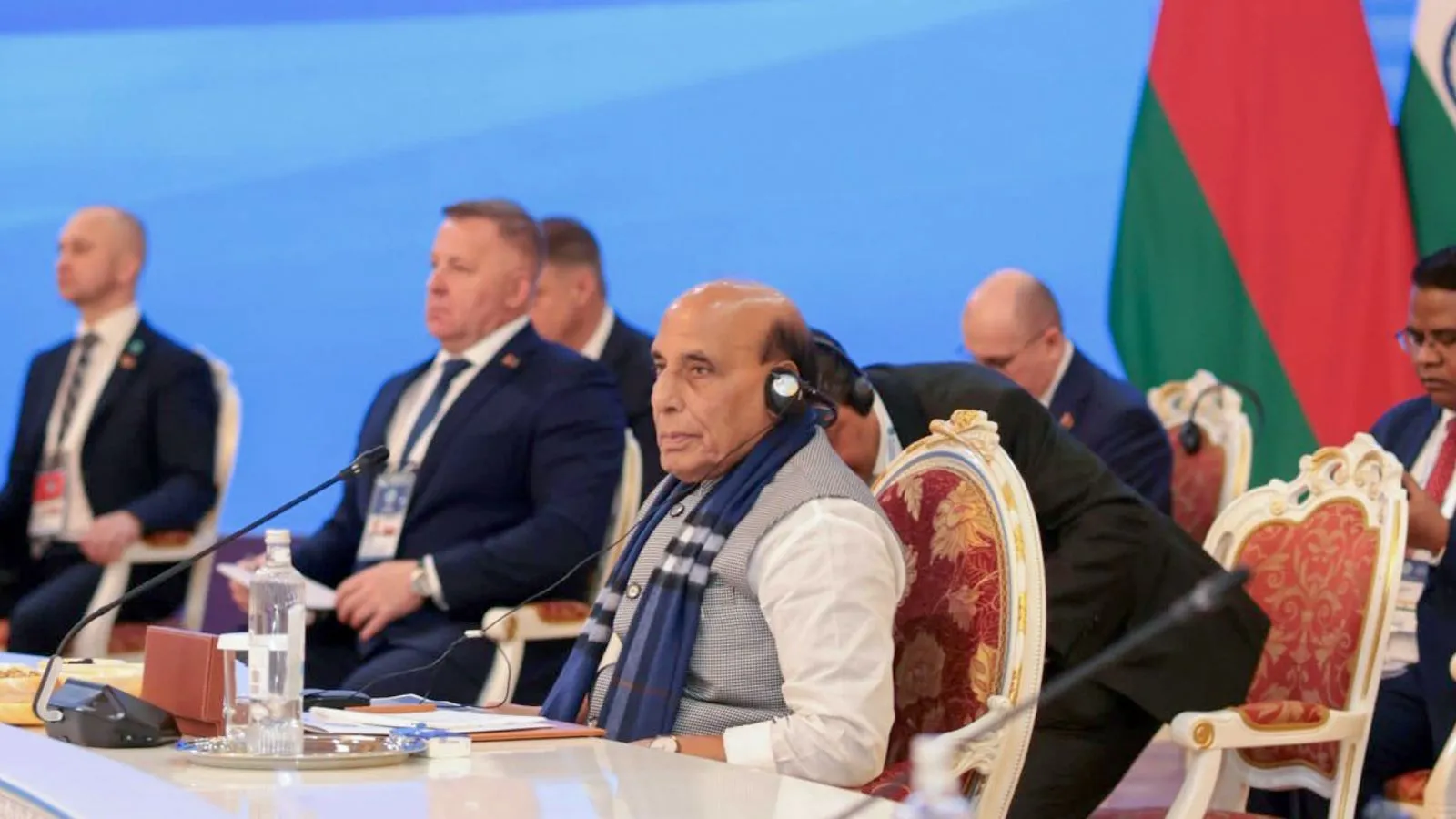 Rajnath Singh’s ‘no double standards on terrorism’ message at SCO in Pak Deputy PM’s presence