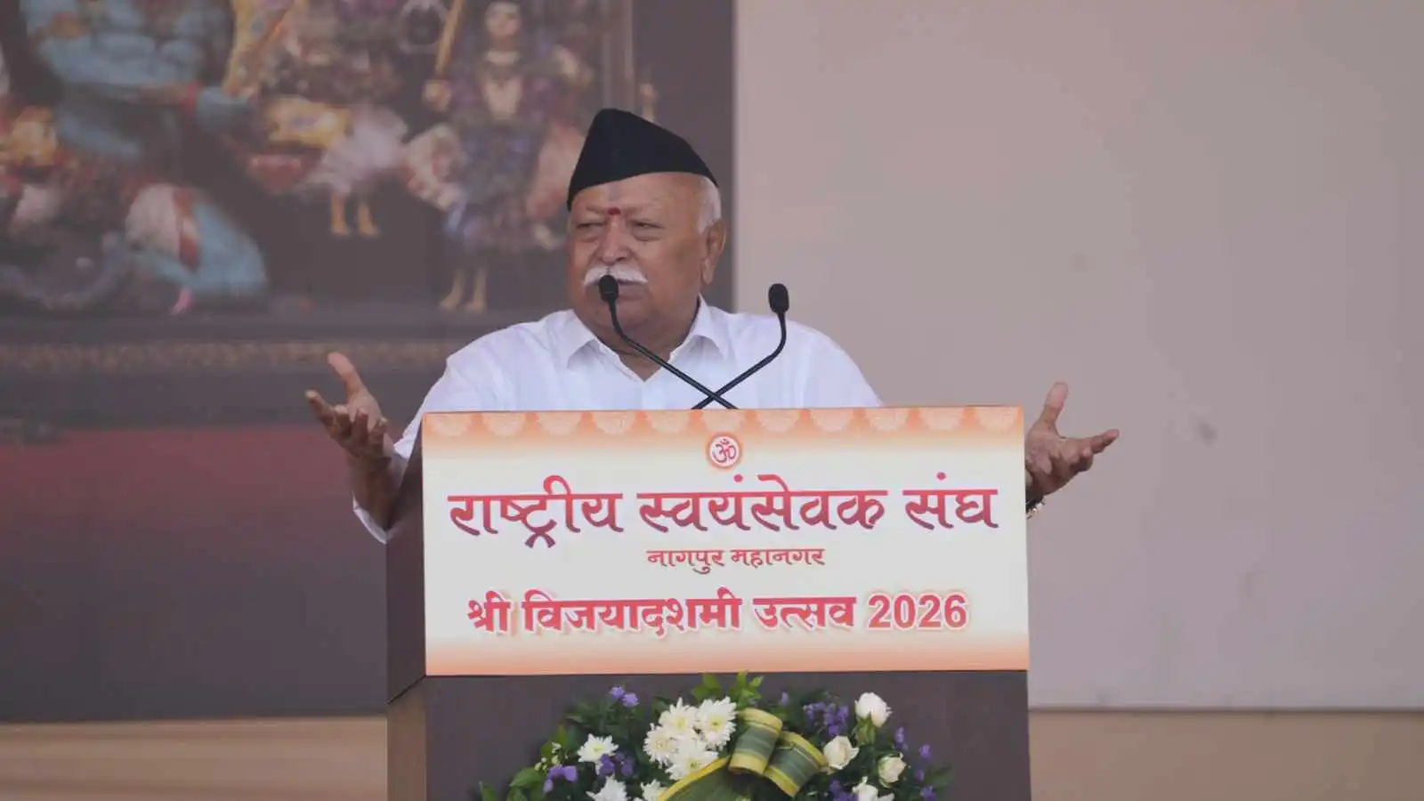 6 key takeaways from Mohan Bhagwat speech: Caution against stirs, foreign ‘plot’; pitch for unity