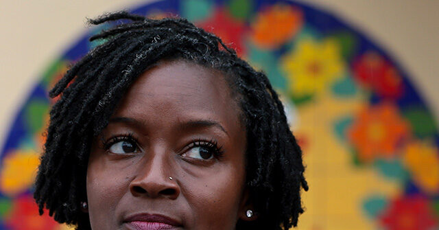 WATCH: DSA Senate Candidate Angie Nixon Again Pulls Quote from Marxist Cop Killer While Campaigning in Church