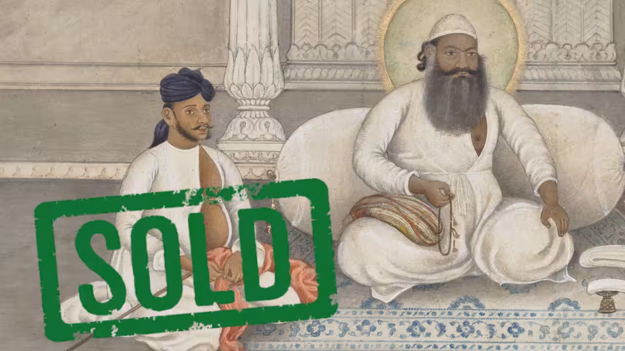 Only known portrait of Bahadur Shah Zafar's adviser sold for £63,500
