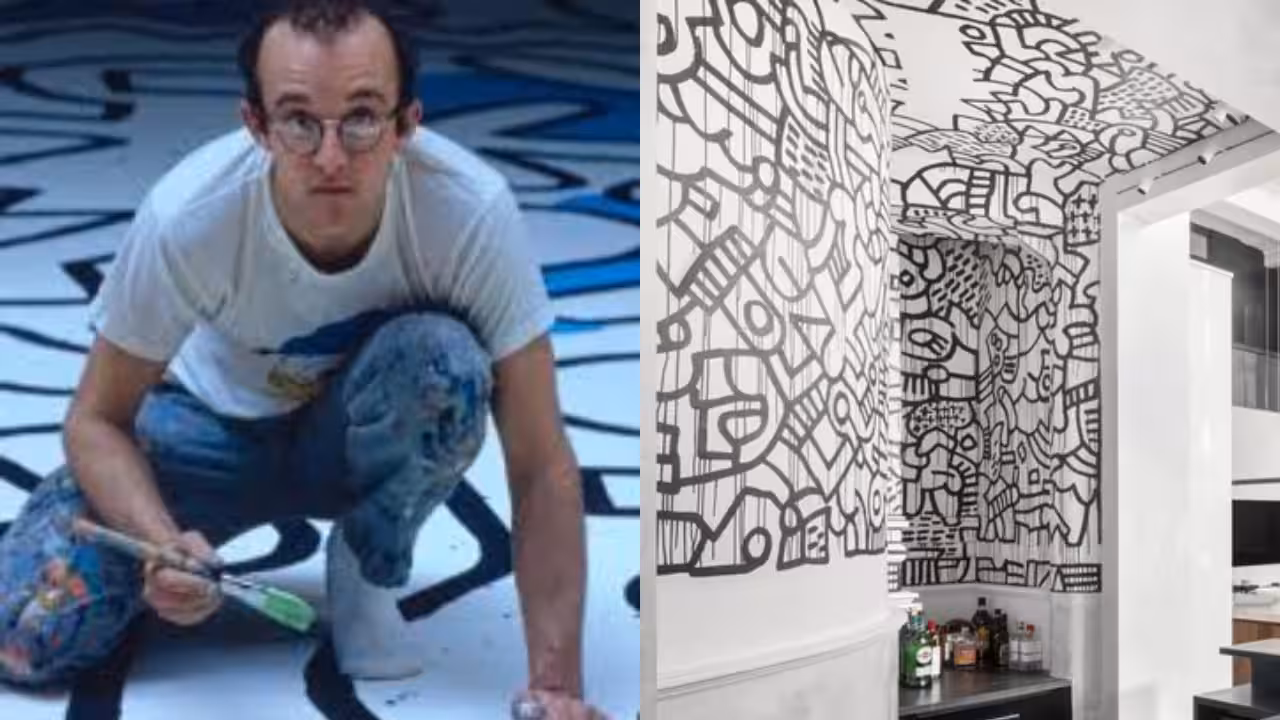 Keith Haring mural once hidden behind drywall now in New York's $25m loft